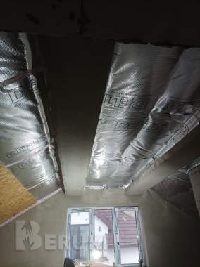 Утепление кровли минватой, пароизоляция и обшивка 18