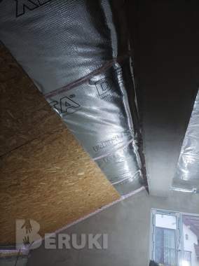 Утепление кровли минватой, пароизоляция и обшивка 21