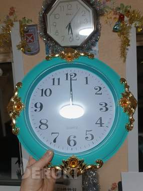 Часы настенные большие круглые диаметр 38 см 1