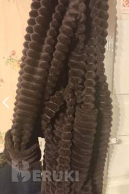 Халат махровый с поясом карманами банный унисекс 0