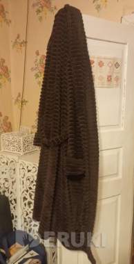 Халат махровый с поясом карманами банный унисекс 1