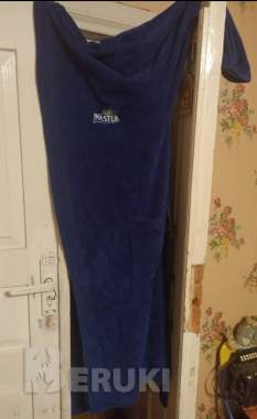 Халат махровый с поясом карманами банный унисекс 2