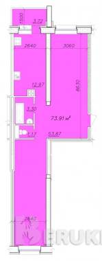 2-комнатная квартира в новом доме 1