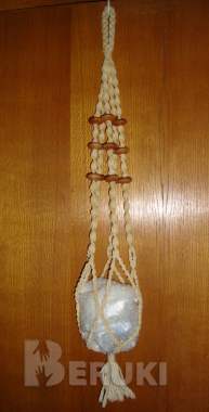 Шесть плетеных кашпо для цветов 2