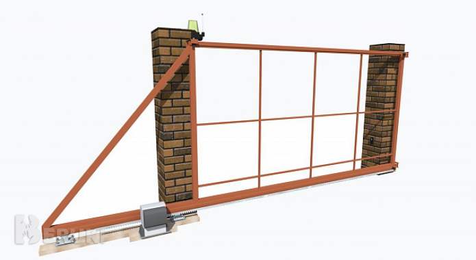Откатные ворота на заказ 3