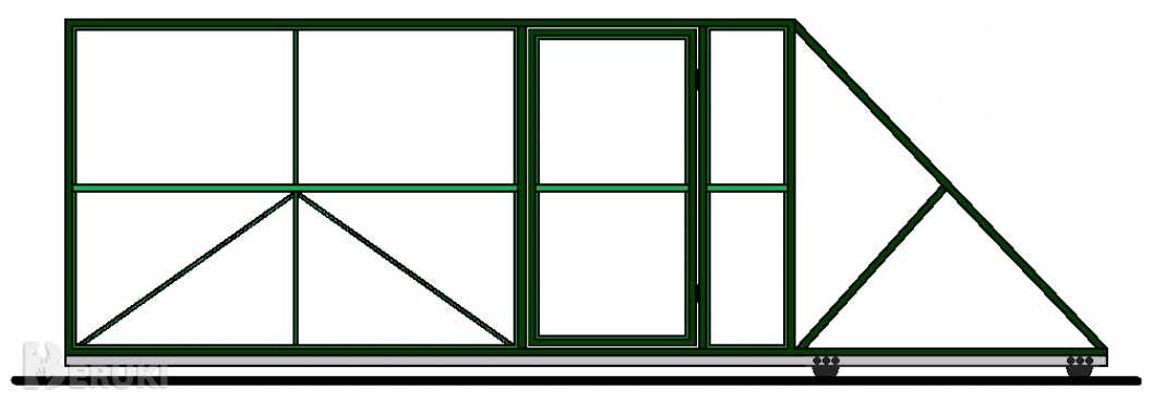 Откатные ворота на заказ 5