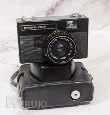 Старый ретро фотоаппарат Вилия - Vilia 69-3 4/40 T 2