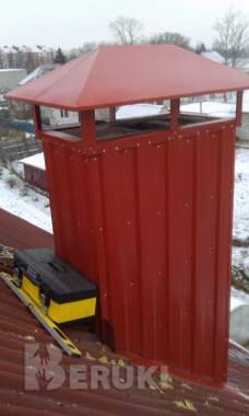 Обшив труб оцинковкой и цветным металлом 2