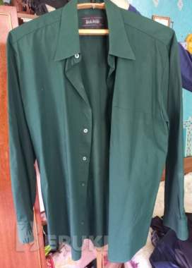 Рубашка мужская зелёная элиз 41 ворот спина 80