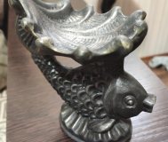 Фигурная чугунная пепельница, СССР