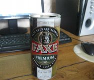 Пустая пивная банка Faxe Дания 1 литр