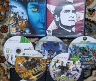 Диски игровые для Xbox 360 Live 10 штук сразу все