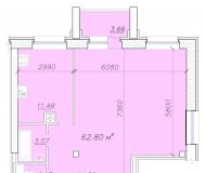 2-комнатная квартира в новом доме