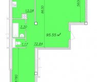 3-комнатная квартира в новом доме