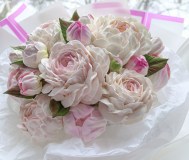 Цветы из зефира, зефирные букеты