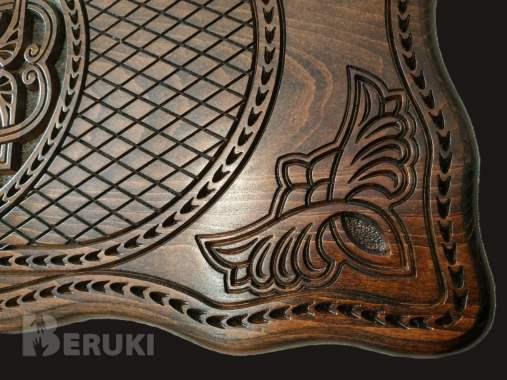 Подарочный набор нарды и шахматы ручной работы 5