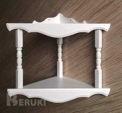 Полка для икон угловая двухъярусная 0