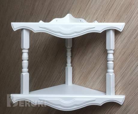 Полка для икон угловая двухъярусная 3