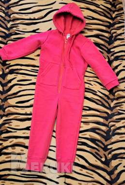 Комбинезон малиновый демисезонный, р. 104 (4-5лет), б. У 0