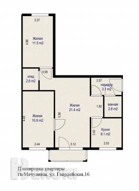 Успей купить 3-х комнатную квартиру по цене 2-х комнатной 15