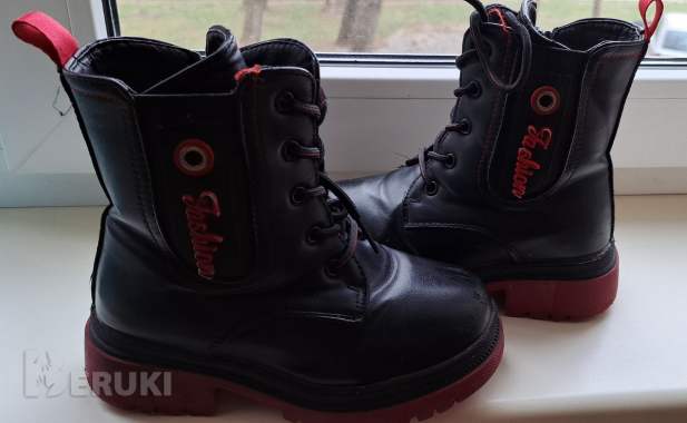 Ботинки демисезон, р. 29, б. У в хорошем состоянии, черные 7