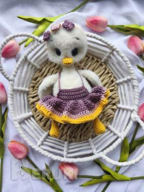 Мягкая игрушка гусёнок 0