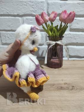 Мягкая игрушка гусёнок 3