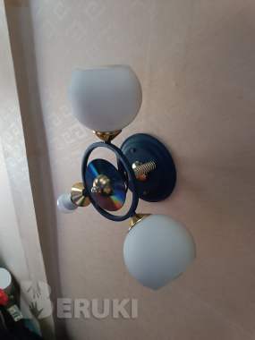 Люстра потолочная 3 плафона без 1 плафона или на запчасти 7