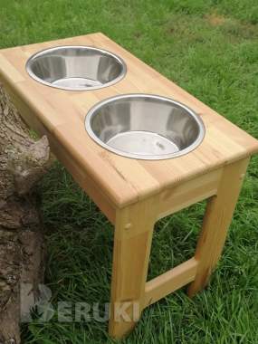 Подставка с мисками для кормления собак. 4