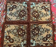 Комплект на стулья коричневый-4шт, новый, ковровый