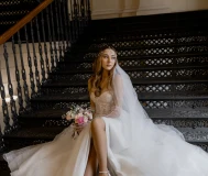 Свадебное платье со шлейфом