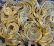 Шиньон-резинка для прически быстрой, новый, светло-русый